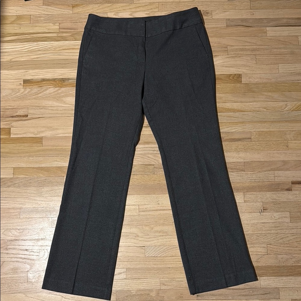 Ann Taylor Factory Charcoal Grey Trouser Dress Pants